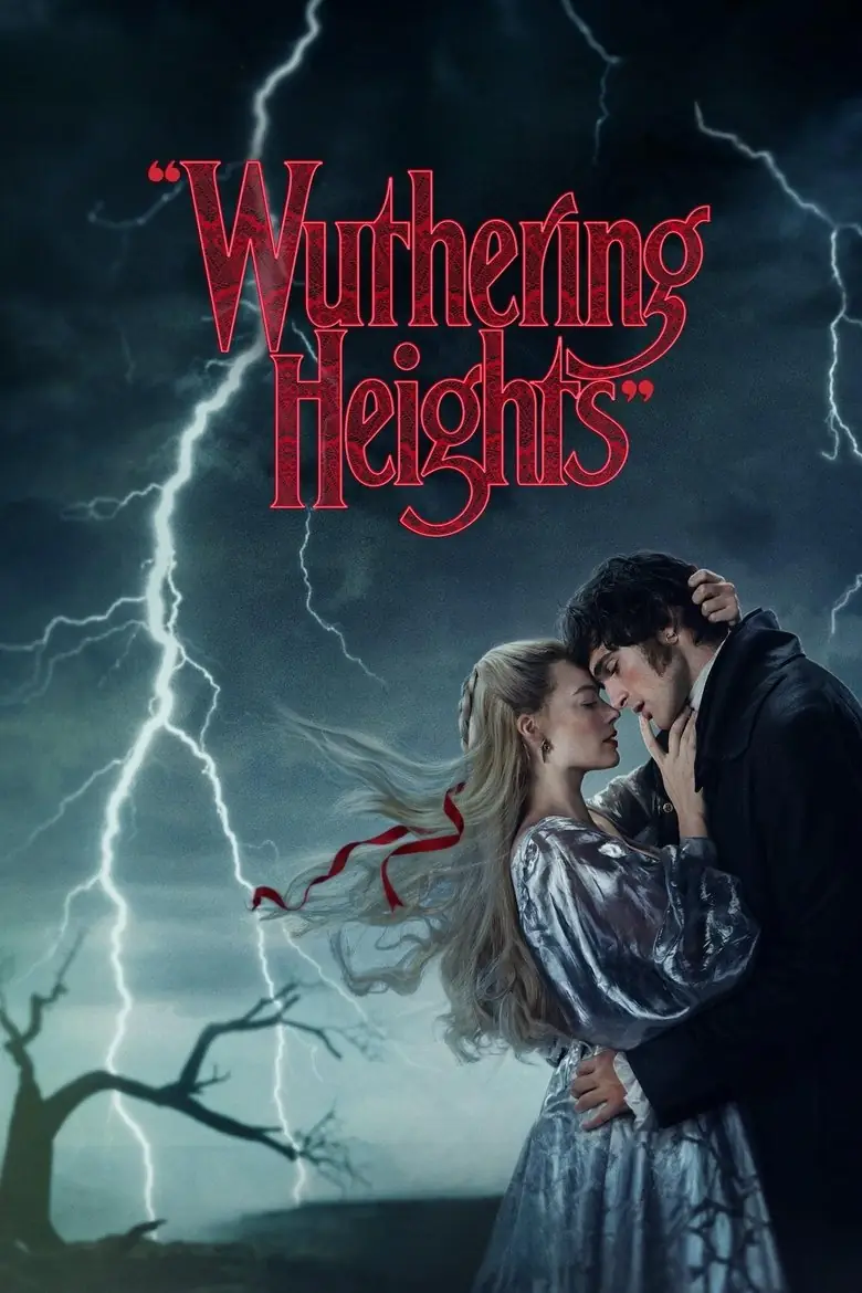 Wuthering Heights 2026 film poster with Margot Robbie and Jacob Elordi