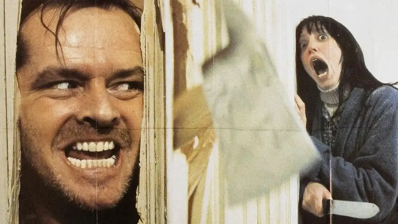 The Shining movie poster featuring Jack Nicholson as Jack Torrance